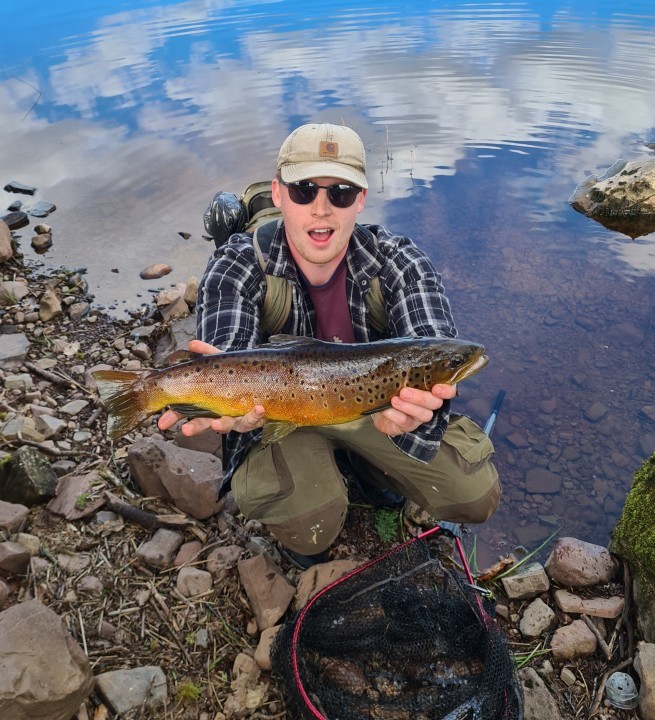 Llywn On brown trout 4.1 pounds - GH from Norfolk